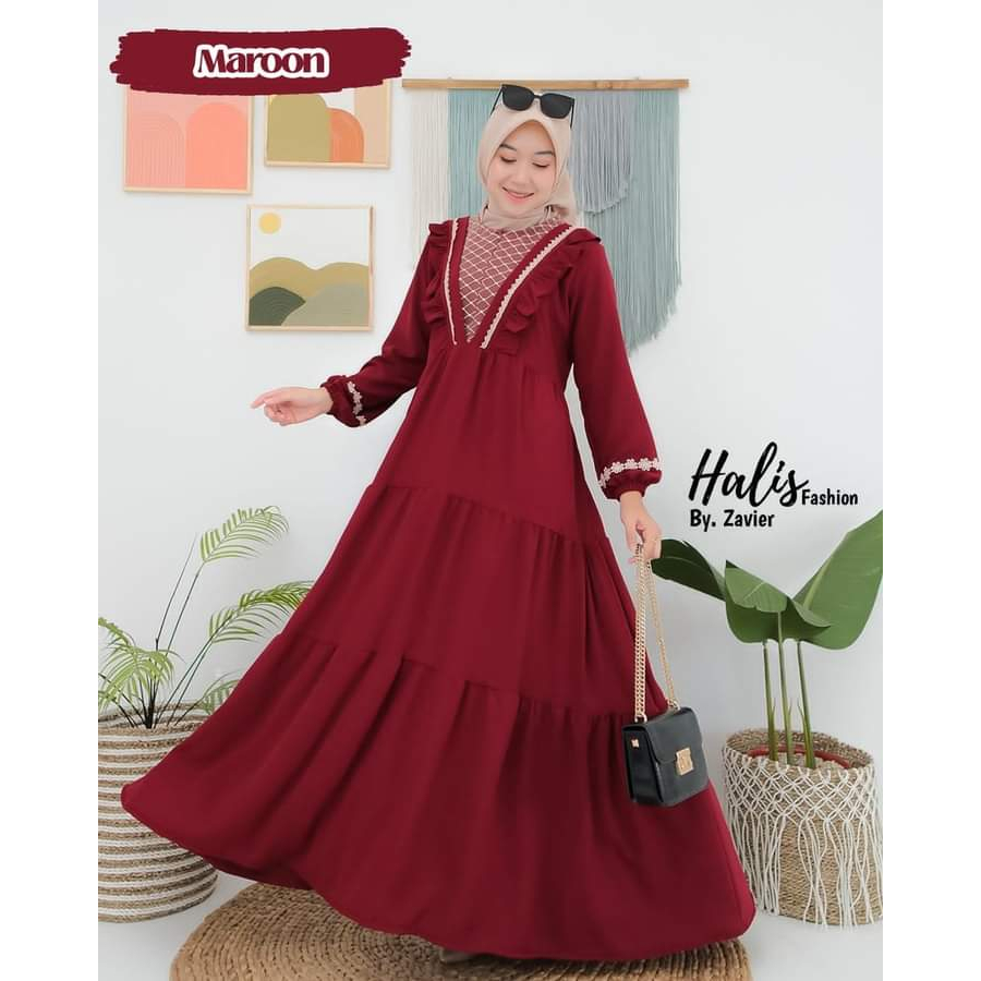 GAMIS ALLOVER DRESS ORI HALIS FASHION