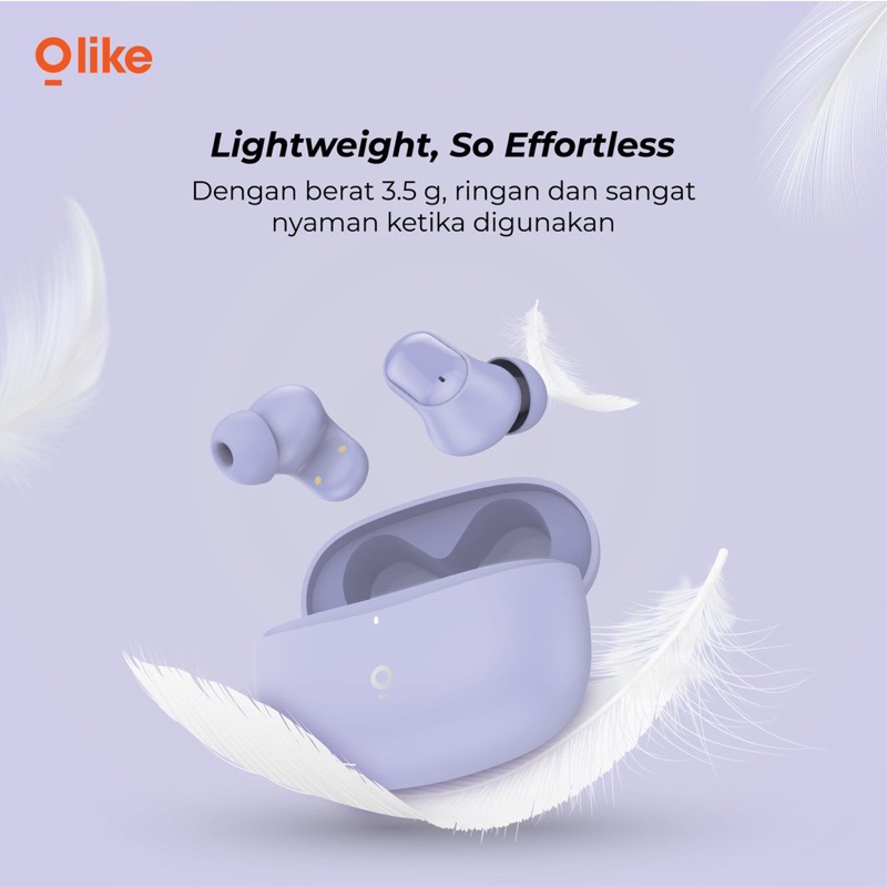 Olike Hero T10F True Wireless Earphone TWS Macaron Long Lasting Battery Garansi 1 Tahun OH-T10F