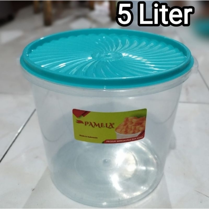 Toples kerupuk 5 liter/toples makanan 5 liter/toples seal ware 5 liter