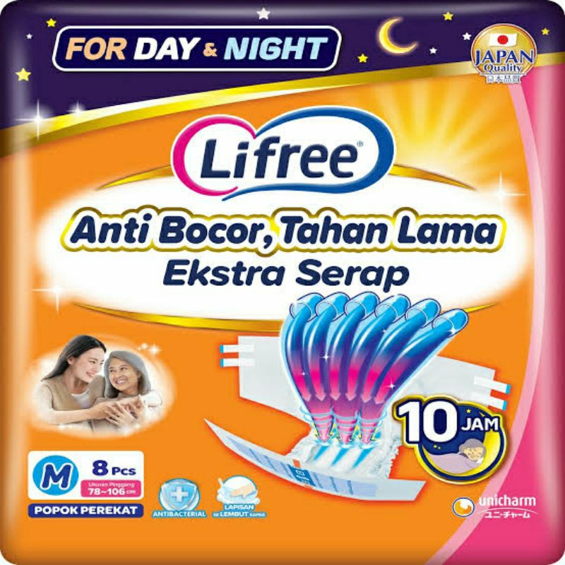 Lifree Perekat M8 (Kemasan Baru) - 1 karton (8 bag)