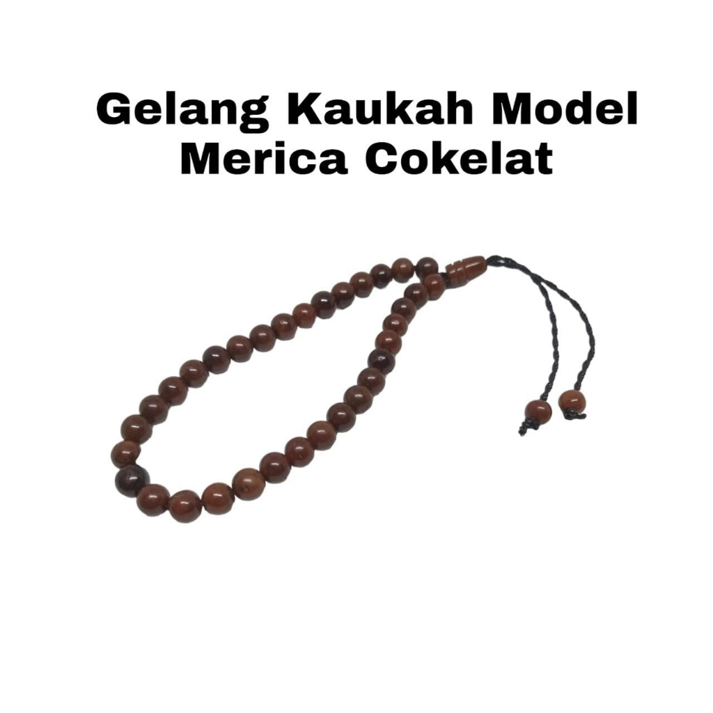 Gelang Kaokkah Santri Kayu Asli Kokka Kaokah Kokah Bulat Model Merica