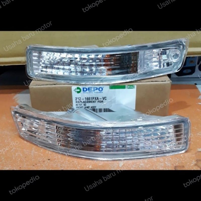 Lampu Sen Sein Bemper Bumper Set Kristal Great Corolla 94-95 AE101
