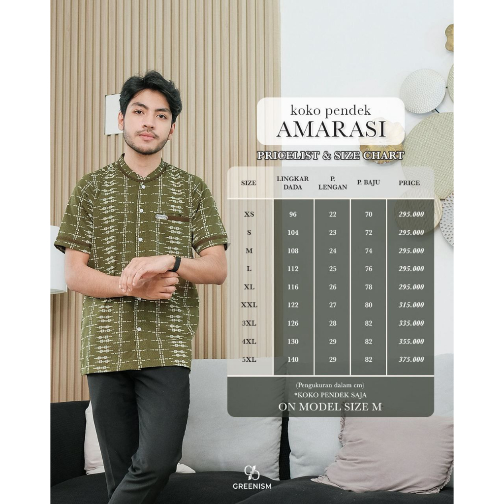 Greenism Sarimbit Amarasi (Black) Quality Premium Syar'i - Family Set