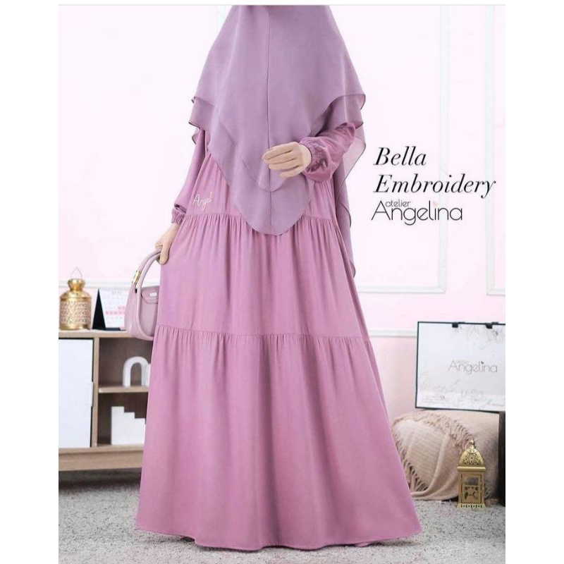 Bella Embroidery Dusty Purple sz XS, S,  M,  L, XL, 2Xl, 3XL by Atelier Angelina