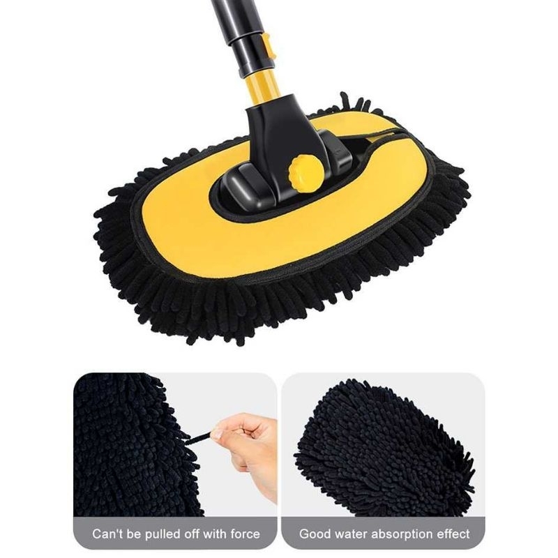 SUITU Pembersih Mobil Car Cleaning Brush Mop Telescoping Long Handle - LS-426