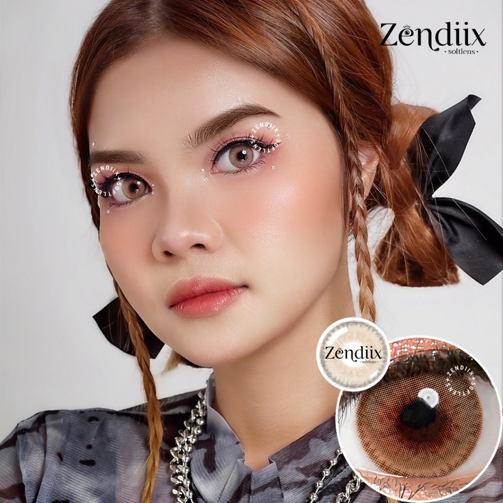 Softlens EYESM Warna TOFFE BROWN 14.2mm Normal Minus