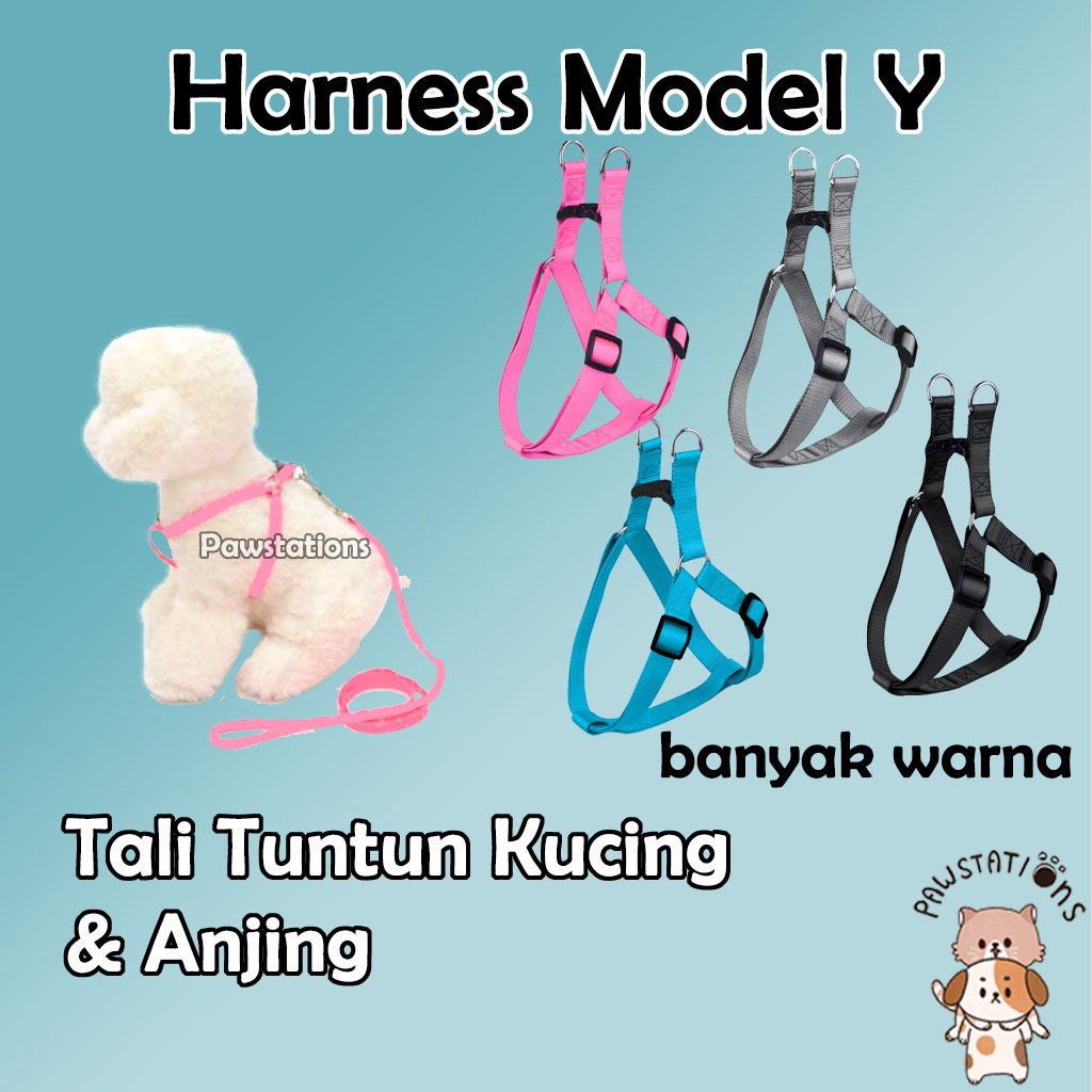 Harnes Kucing Harnes Anjing Tali Tuntun Kucing dan Anjing Model Y