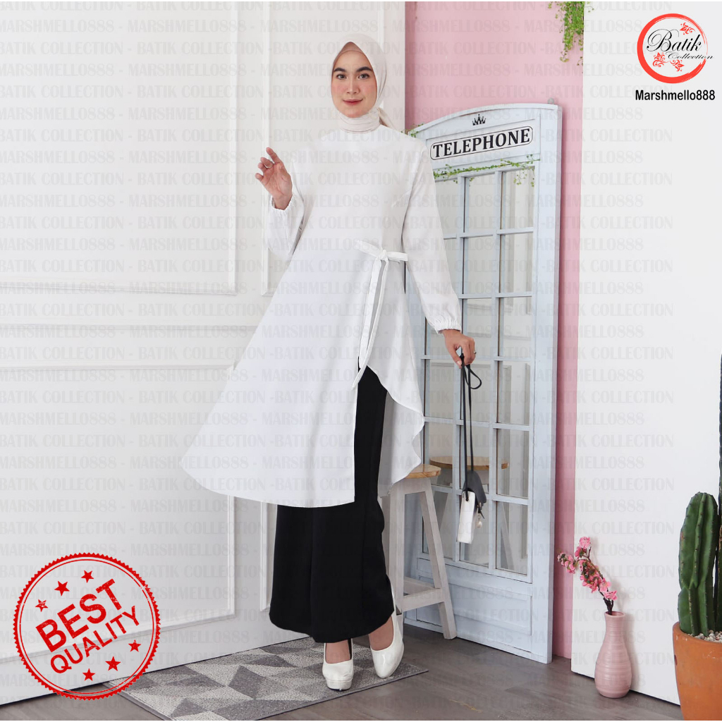 Long tunik wanita tunik Fashion Hijab Wanita 807 Mrs2