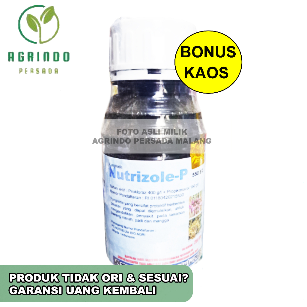 Fungisida Nutrizole P 550EC 250ml | Nutrizole P 250ml | Fungisida untuk moler bawang merah | Fungisida sejenis Remazole P Remazol P