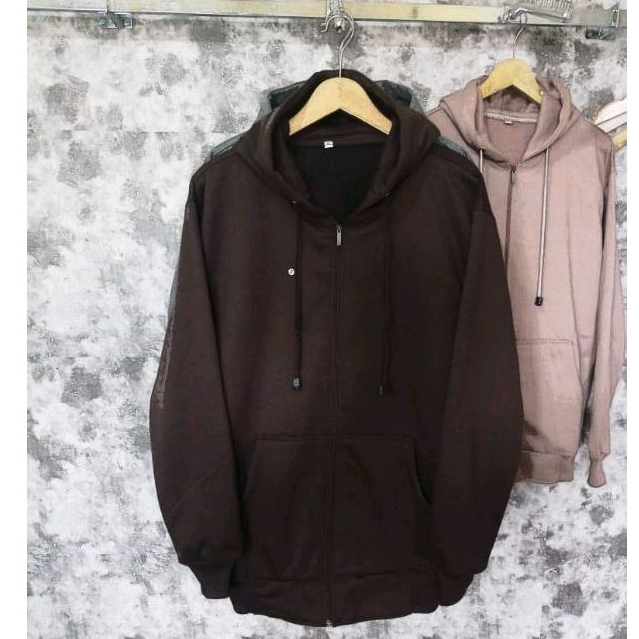 Hoodie Zipper / Sweater Resleting / Jaket Polos Unisex Size M - XXL