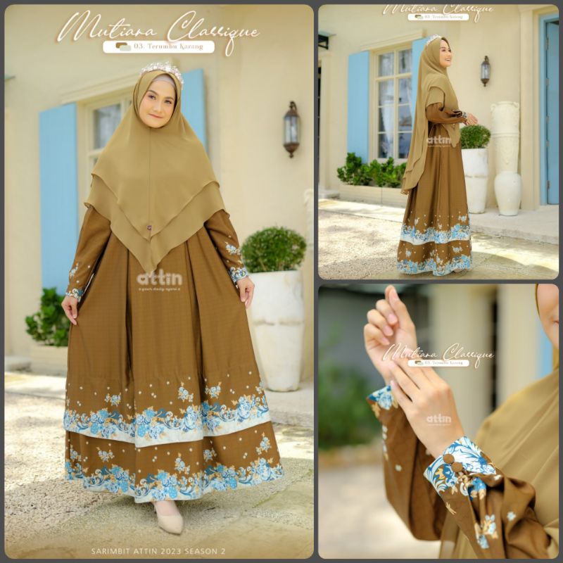 Mutiara Classique Dress by.Attin / Gamis lebaran 2023