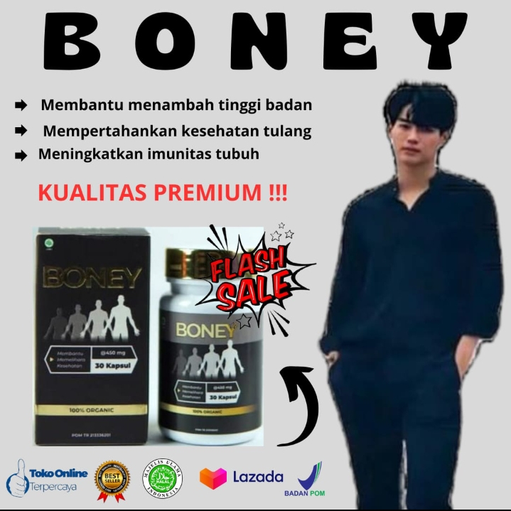 PROMO TERVIRAL BONEY PENINGGI BADAN ORI/ NAIK 5-15 CM/ BONEY VIT KAPSUL UNTUK TULANG/ BANTU MENAMBAH