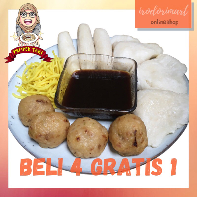 

Paket Beli 4 Gratis 1 Pempek Campur Mini | Paket Pempek Tari