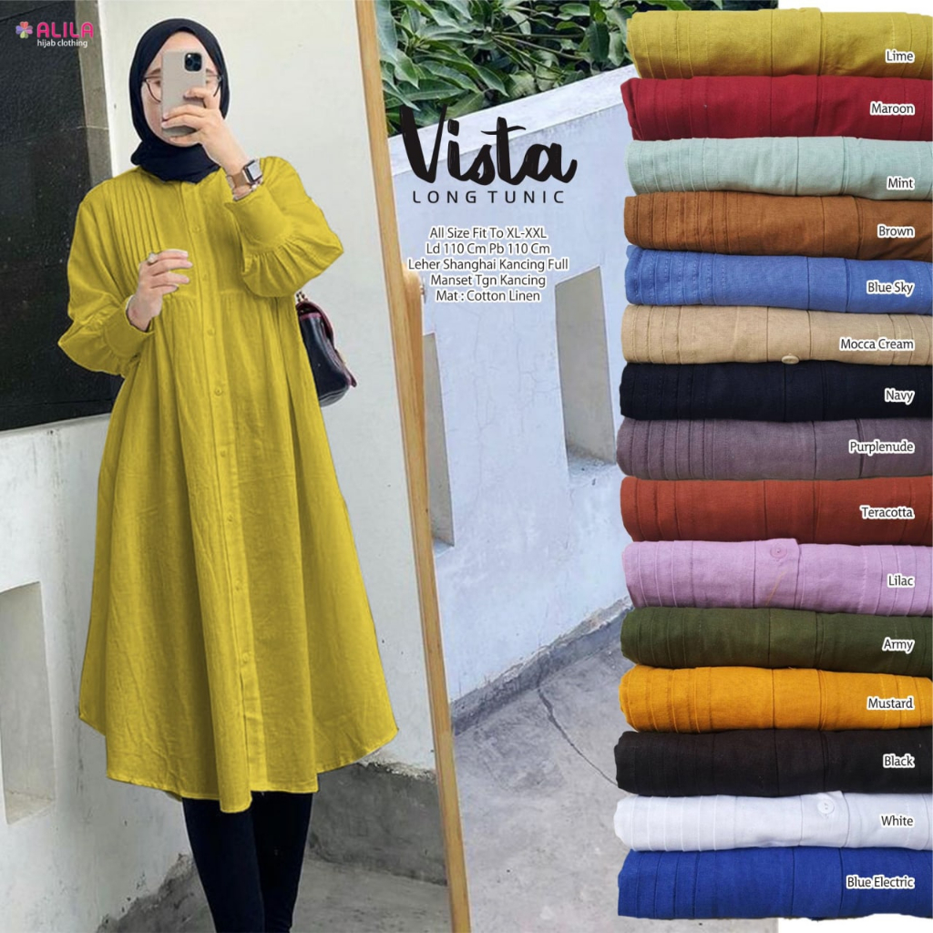 VISTA LONG TUNIK BY-ALILA