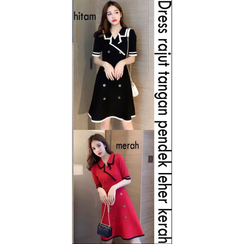 dress rajut import 1443/ minidress rajut/ dress import