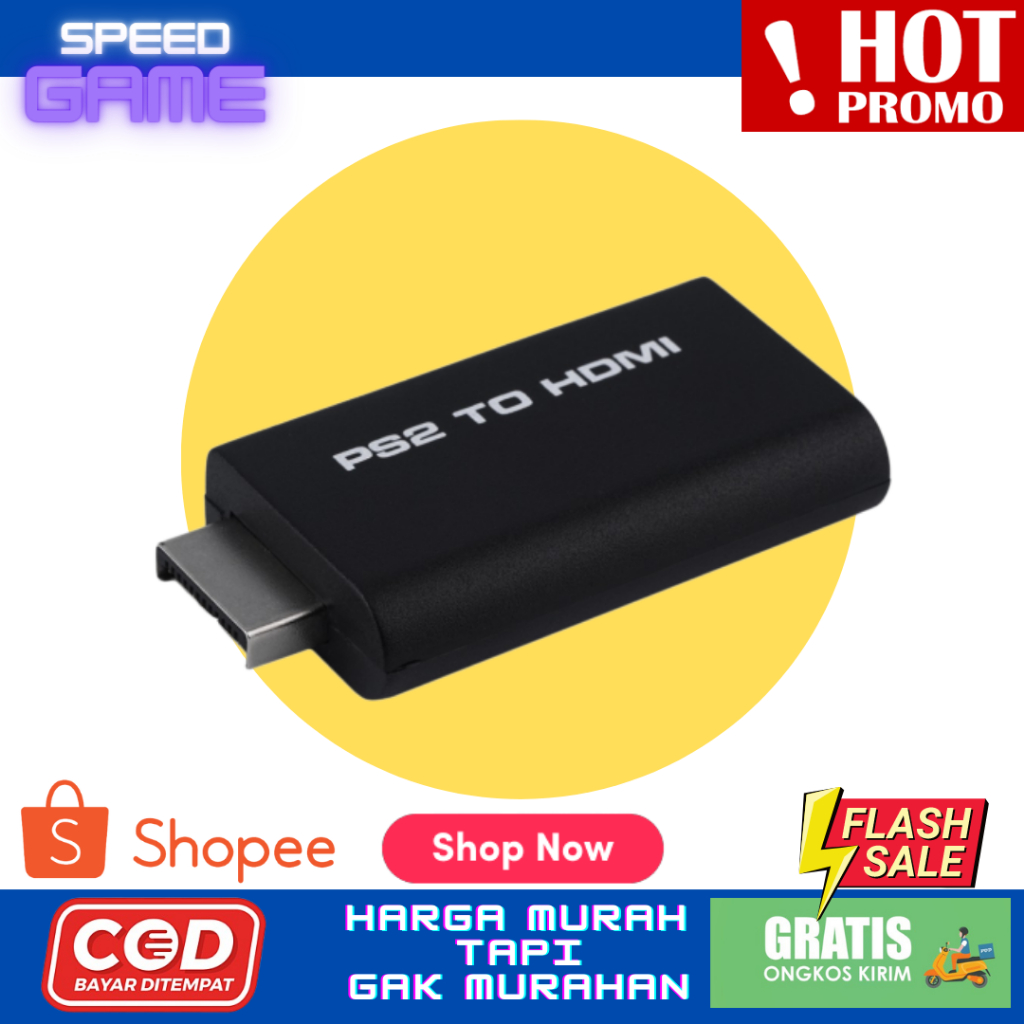 konverter hdmi / ps2 to hdmi /kabel ps2 paket converter ps hdmi +kabel listrik