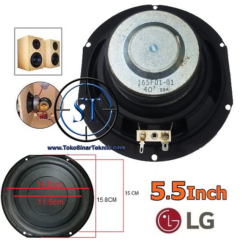 Speaker Oval LG 5.5 Inch 100W 4 Ohm Audio Subwoofer HIFI Musik Home Teather 5,5inch 4R 100Watt Single Magnet