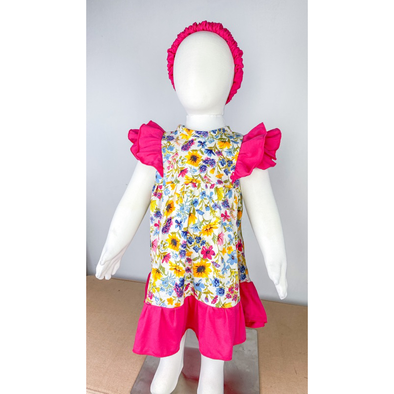 Glory Dress anak perempuan bonus bandana