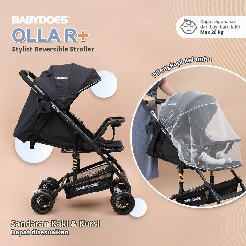 Stroller Kereta Dorong Bayi Babydoes Olla R+ Baby Does Olla R plus