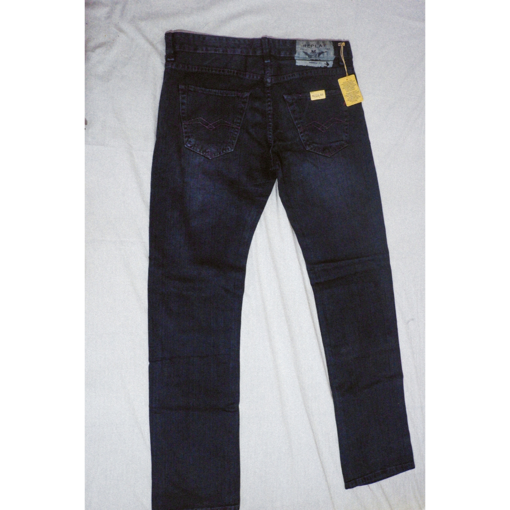 Celana Jeans Pria ReplayNavy Size 34