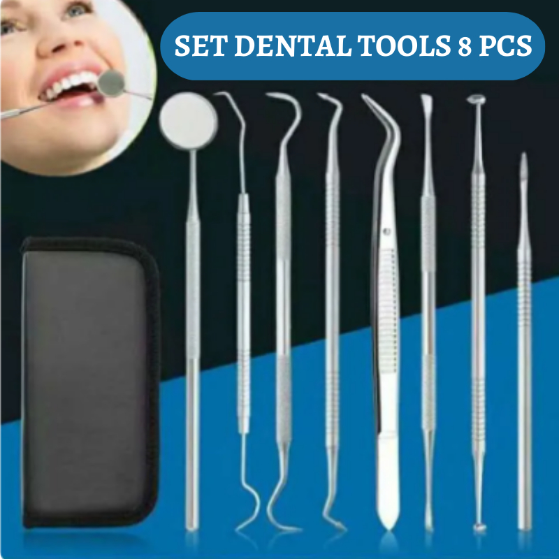 Dental instrument perawatan gigi dental kit set 8pcs -  DKS8