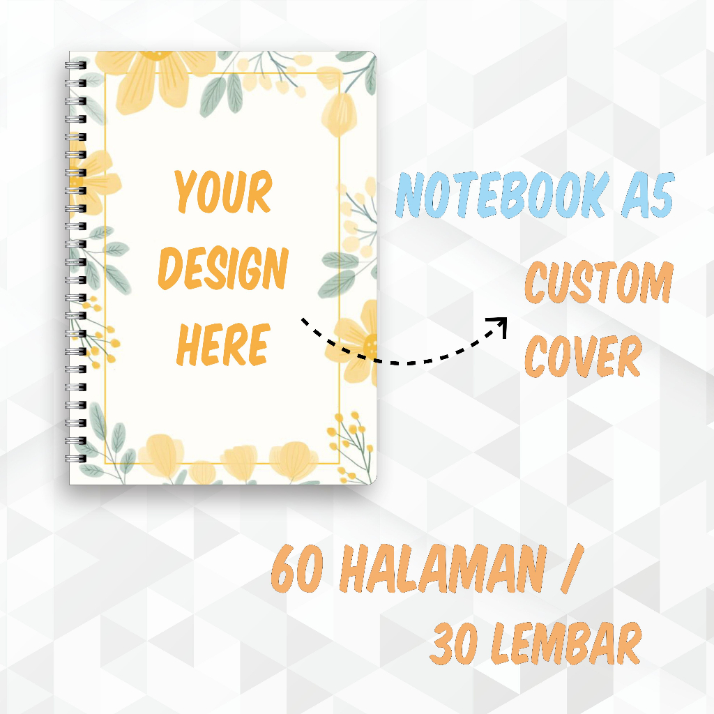 

Notebook / Buku Catatan Soft Cover Custom A5 30 Lembar