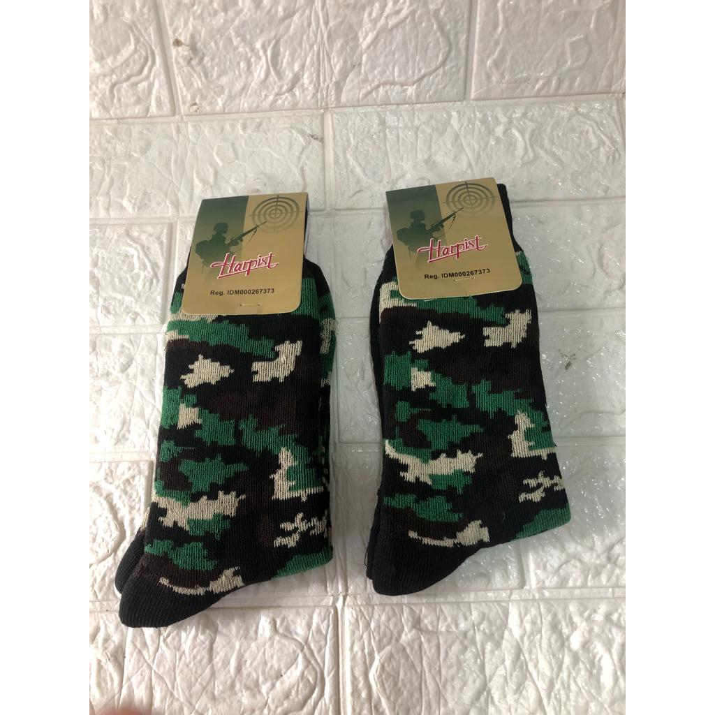 TOP! KAOS KAKI TENTARA PDL MEREK HARPIST - LORENG ARMY - TEBAL, FLEKSIBEL