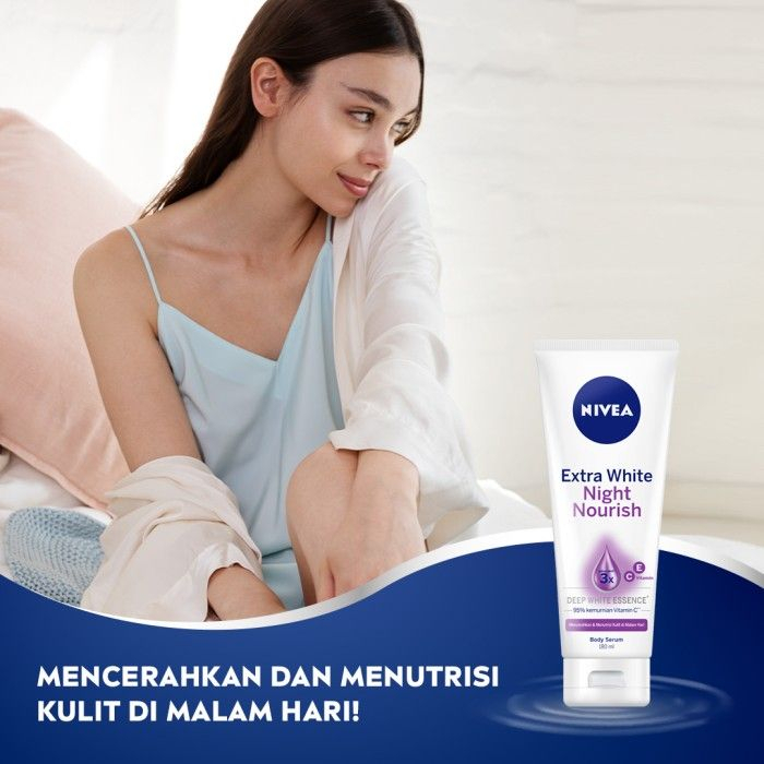 READY!!!NIVEA Extra White Night Nourish Serum 180 mL