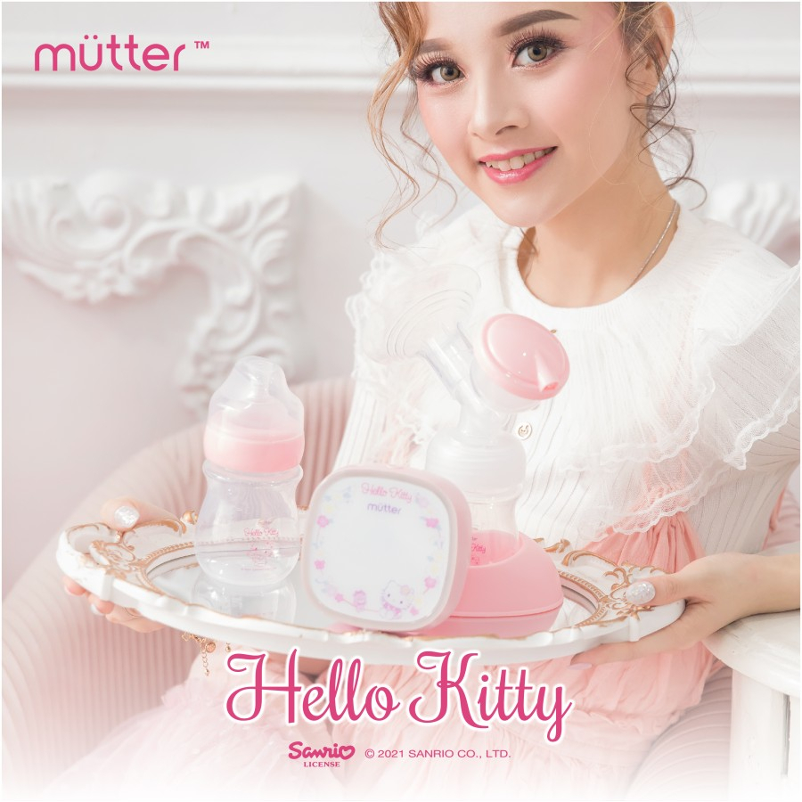 MUTTER Krystal HELLO KITTY Pompa ASI Elektrik Double Breast Pump