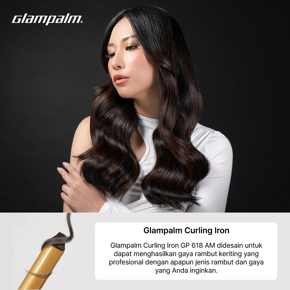 Glampalm Catokan Pengeriting Rambut / Curling Iron GP618AM