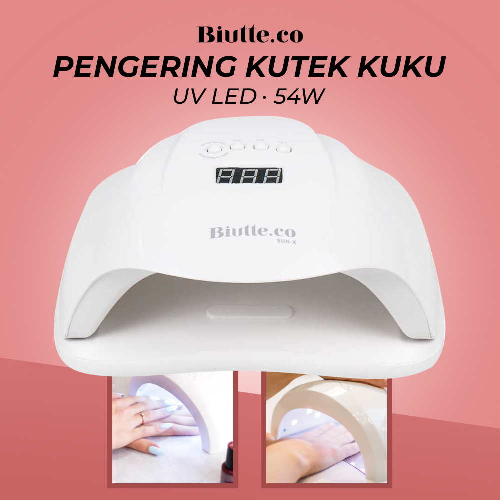 RainSolid Pengering Kutek Kuku UV LED Nail Dryer 54W