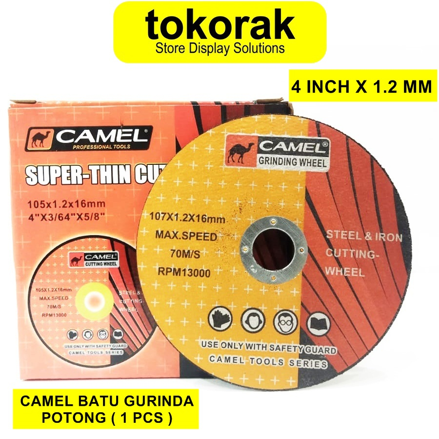 BATU GURINDA POTONG 4 INCH CAMEL GERINDA 4&quot; CUTTING WHEEL 4INCH X 1.2