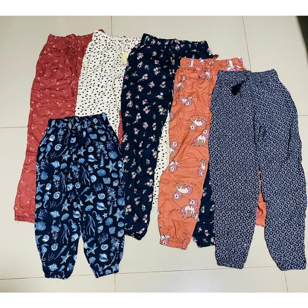 8- 14y HM JOGGER ANAK PEREMPUAN CELANA BAHAN RAYON ANAK PEREMPUAN SISA EXPORT BRANDED