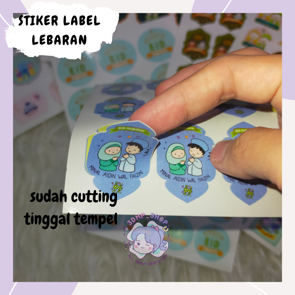 Stiker label idul adha fitri lebaran 2023 kemasan