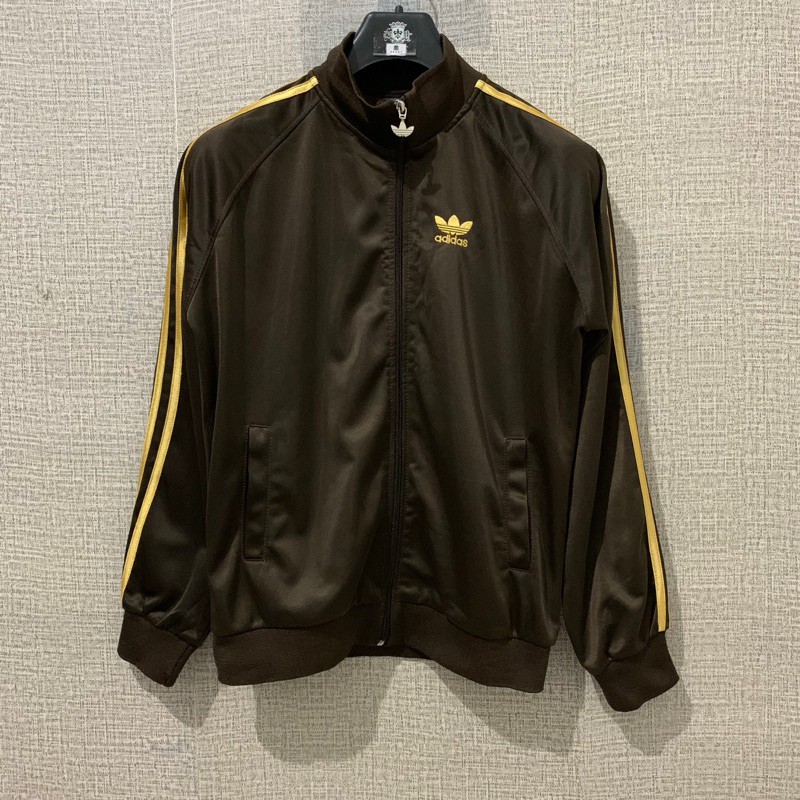 ADIDAS FIREBIRD TRACKTOP - BROWN/GOLD
