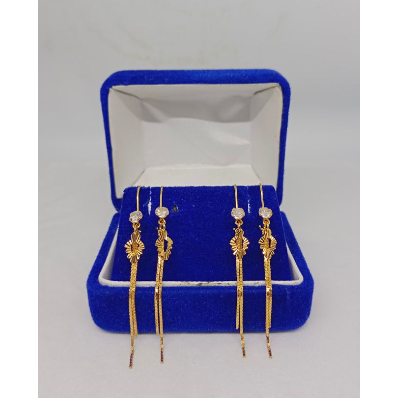 anting kait mp 1 + itali santa 2 + daun,love ,wajik/ anting kait perak asli silver 925 lapis emas/ anting fashion terbaru