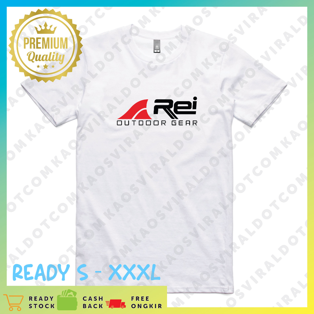 BAJU KAOS OUTDOOR GEAR REI T-SHIRT DISTRO UNISEX