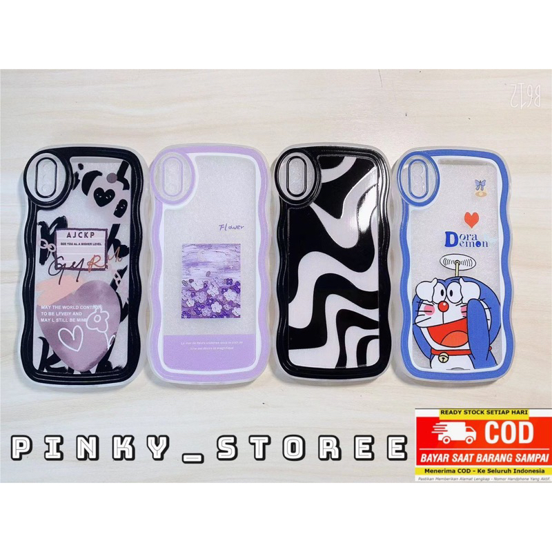 SOFTCASE WAVE VIVO Y12S/ Y20/ Y20i/ Y20S/ Y20S G/ Y17/ Y15/ Y12/ Y30/ Y30i/ Y50/ Y91/ Y93/ Y95/ Y91C/ Y1S/ Y53S/ Y51A/ Y51 2020/ SOFT CASE WAVY/ CASING GELOMBANG + PROTECTOR CAMERA MOTIF DORAEMON/ FLOWER/ ZEBRA/ LOVEBLACK