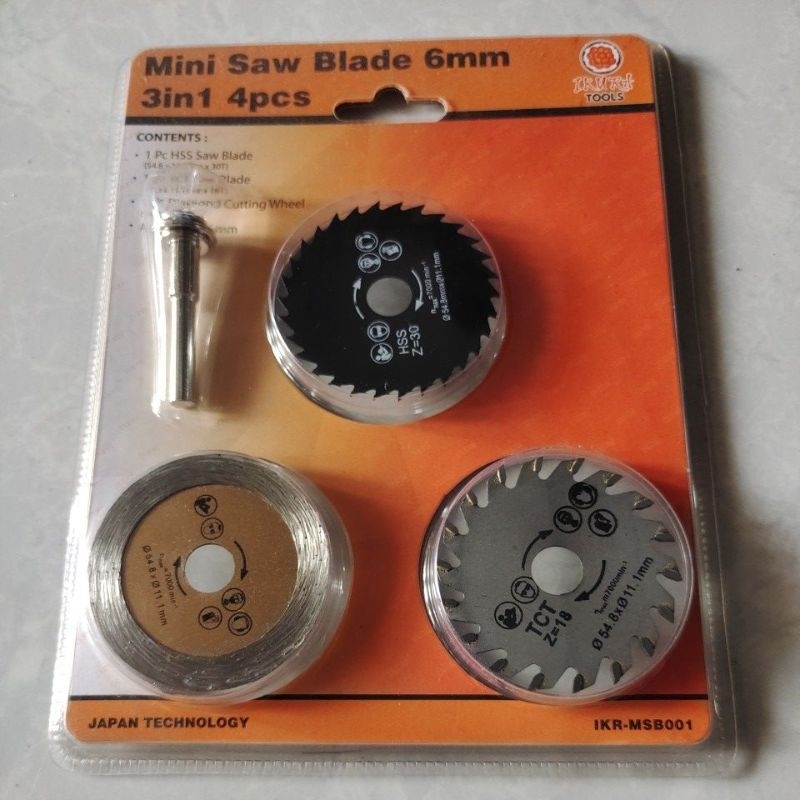 IKURA mini Saw Blade 4pcs / mata potong gurinda mini.