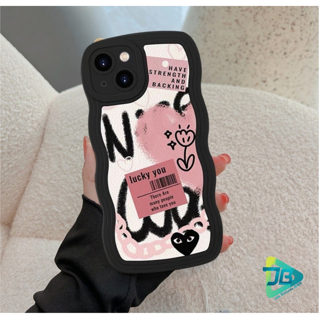 CUSTOM SOFTCASE SILIKON GELOMBANG WAVY CUSTOM GRAFITI HATI FOR OPPO A3S A5S A1K A15 A16 A17 A17K A31 A37 NEO 9 A39 A57 A71 A83 F1S A59 F5 F7 F11 A5 A9 A52 A53 A33 A54 A55 A77S A74 A95 A76 A36 A96 RENO 4F F17 PRO 4 5 5F 6 7 8 7Z 8Z JB8581