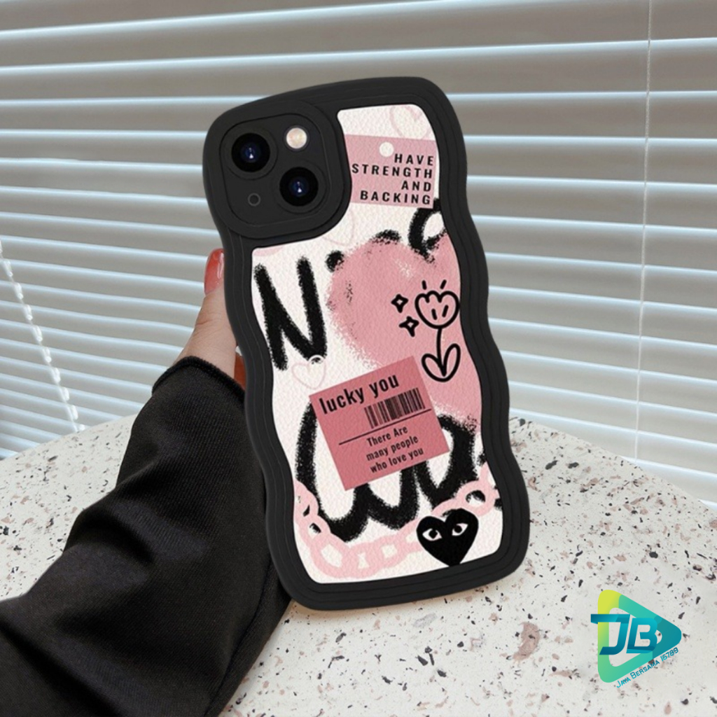 CUSTOM SOFTCASE SILIKON GELOMBANG WAVY CUSTOM GRAFITI HATI FOR OPPO A3S A5S A1K A15 A16 A17 A17K A31 A37 NEO 9 A39 A57 A71 A83 F1S A59 F5 F7 F11 A5 A9 A52 A53 A33 A54 A55 A77S A74 A95 A76 A36 A96 RENO 4F F17 PRO 4 5 5F 6 7 8 7Z 8Z JB8581