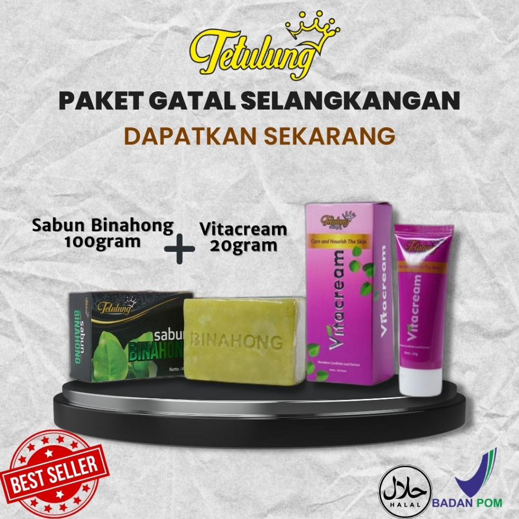Paket Hemat Sabun Tetulung dan Vitacream - Penghilang Bekas Luka - Obat Gatal2 yg Paling Ampuh - Oba