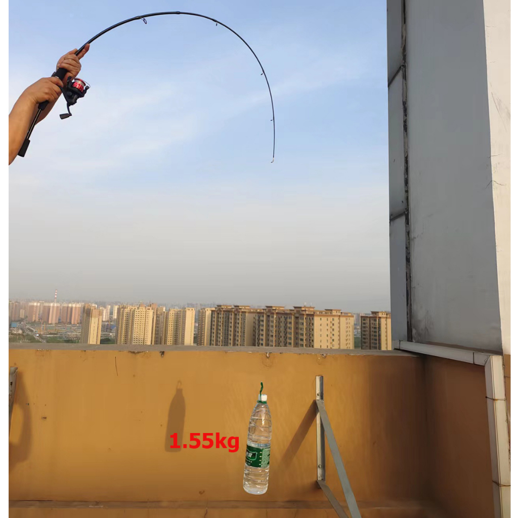 Set Pancing 1.65M/1.8M/2.1M joran Pancing Spinning Baitcasting Fishing Rod Carbon Fiber Max Drag 7KG Dengan Bahan Serat Karbon Joran Pancing Carbon Pancing Set Lengkap Untuk Memancing Joran Pancing Set