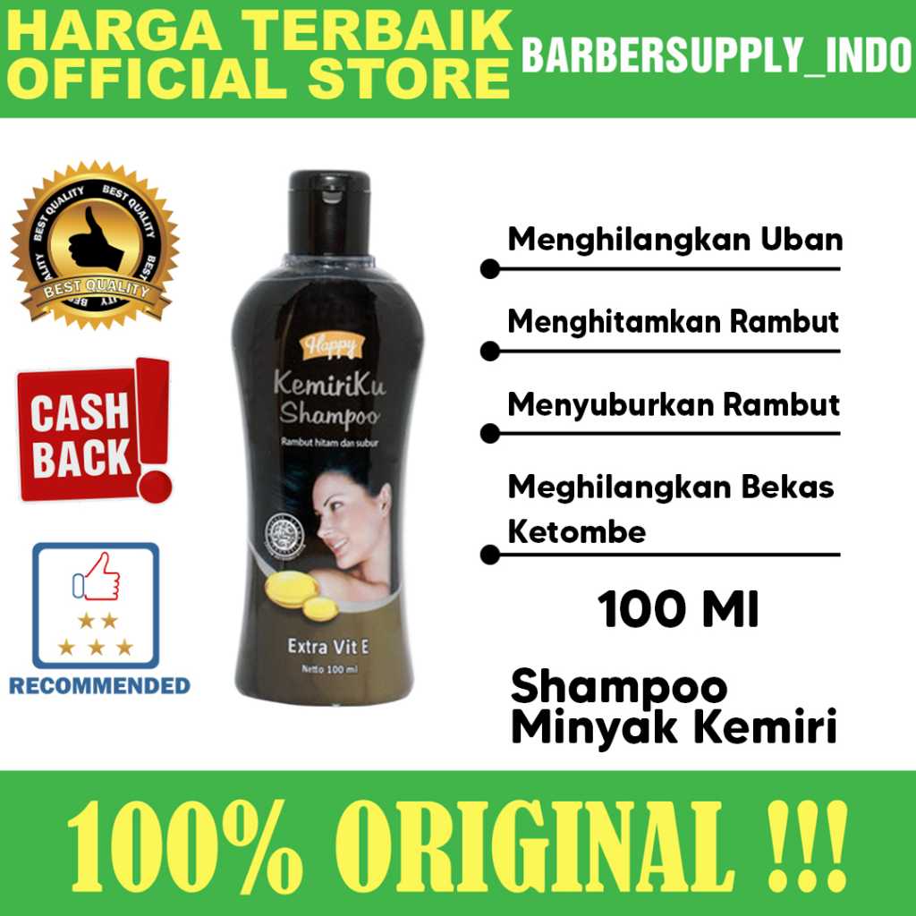 HAPPY KEMIRIKU SHAMPOO 100ML / SHAMPOO / PERAWATAN RAMBUT