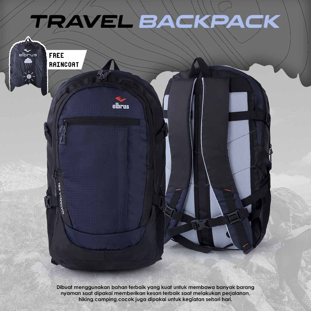 Justrue Ransel Pria Original 100% Backpack Sekolah Kuliah 155