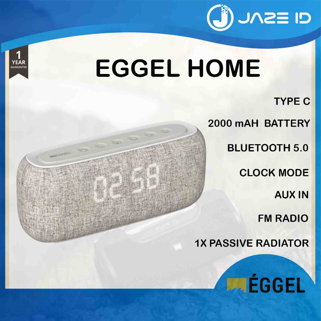 Eggel Home Clock Radio Portable Bluetooth Speaker Stereo HIFI