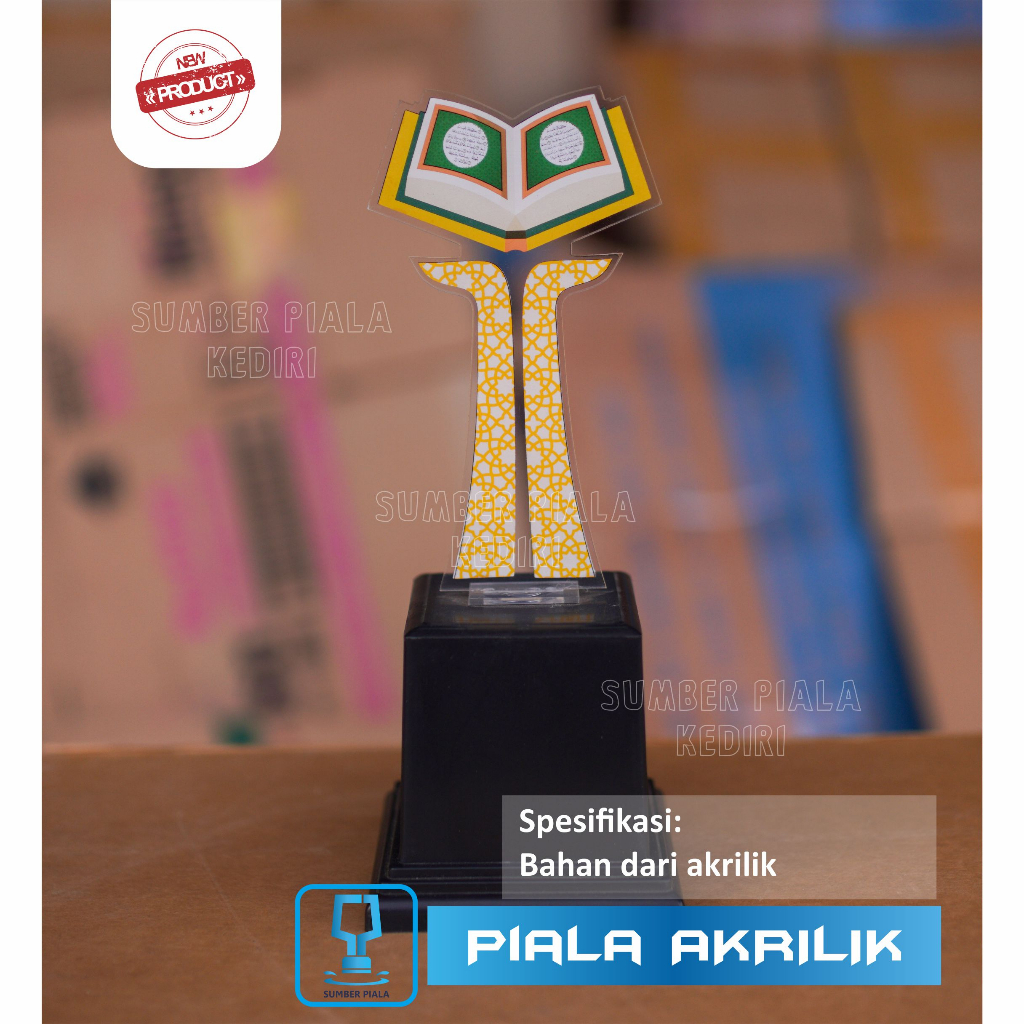 Piala Lomba Baca Al-Qur'an / Piala Akrilik Al-Qur'an/Piala Mengaji/Piala Tahfidz/Piala MTQ