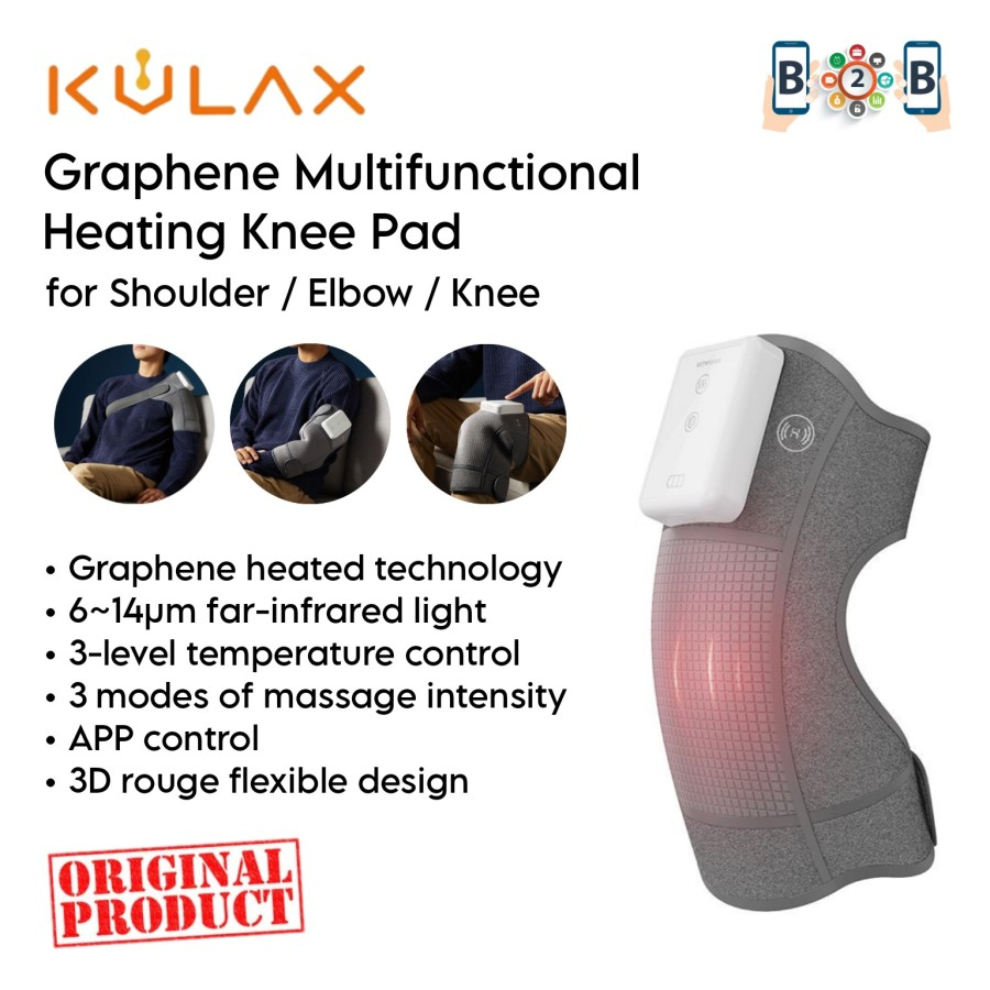 KULAX Graphene Multifunctional Heating Knee Pad Alat Terapi Bahu Lutut Sikut