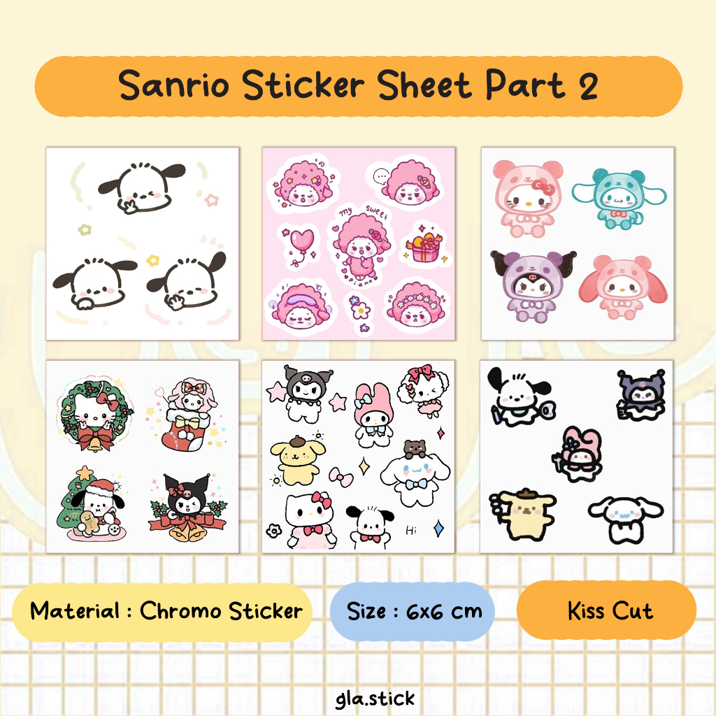 

Sanrio character sticker sheet Part 2