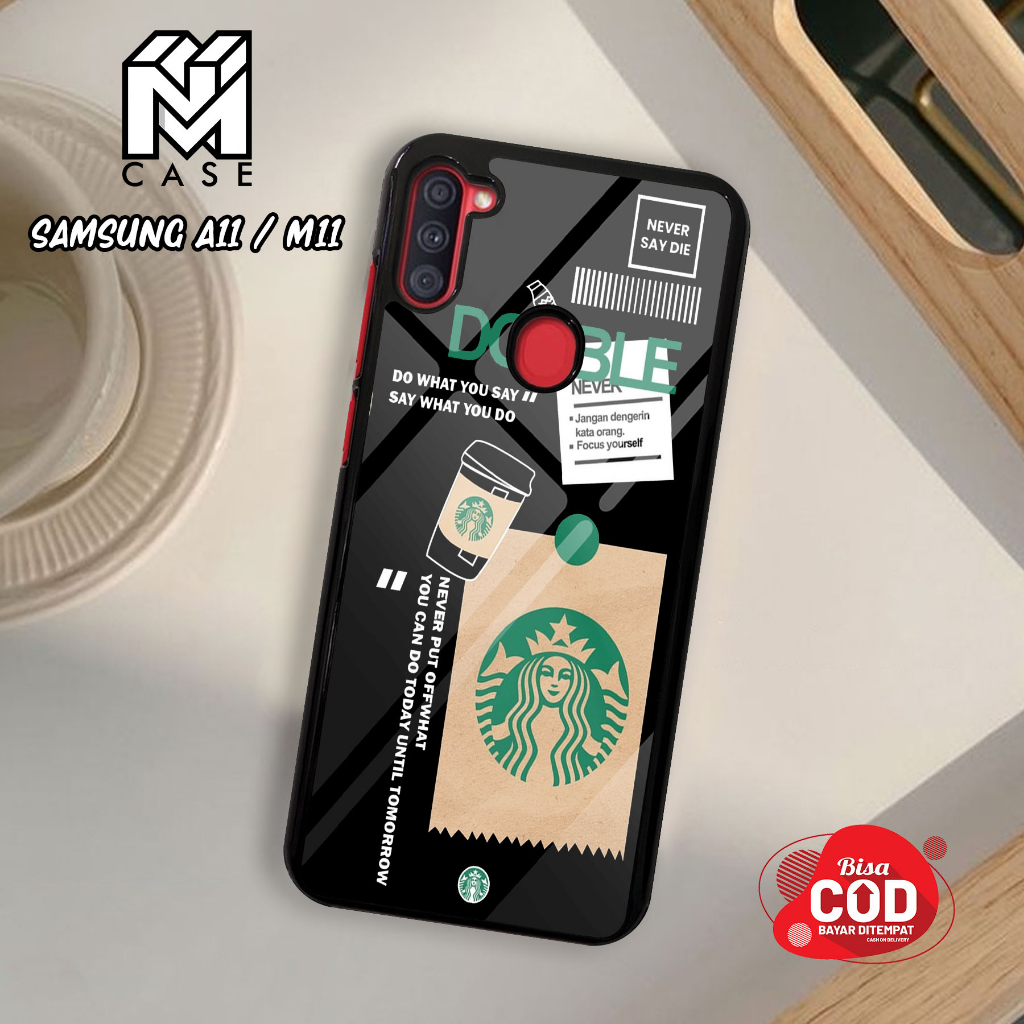 NM Case - Case Hp Samsung A11 / M11 Terbaru - 13 - Fashion Case Starbucks Casing Hp Case Murah Softc
